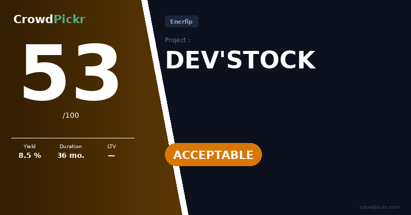 Score card — DEV'STOCK