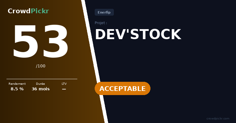 Score card — DEV'STOCK