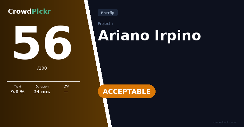 Score card — Ariano Irpino – AGE France SAS