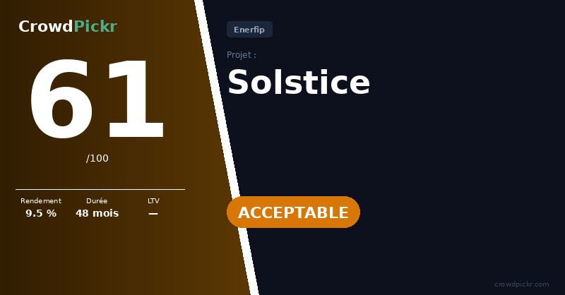 Score card — Solstice