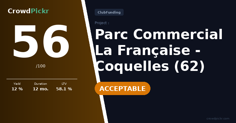 Score card — COQUELLES - Parc Commercial La Française