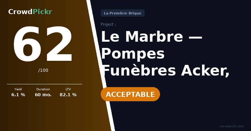 Score card — Le Marbre (67) — Pompes Funèbres Acker Strasbourg