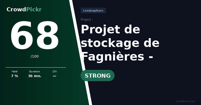Score card — Projet de stockage de Fagnières, dans la Marne - 2