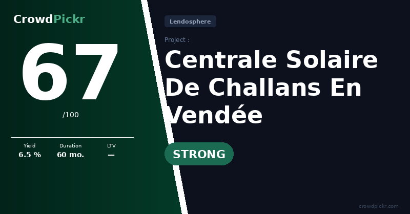 Score card — Centrale Solaire De Challans En Vendée