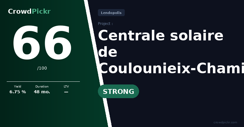 Score card — Centrale solaire de Coulounieix-Chamiers, en Dordogne