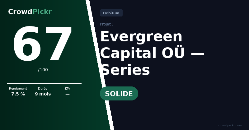 Score card — Evergreen Capital OÜ — Series LV0000112712