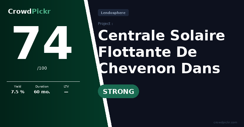 Score card — Centrale Solaire Flottante De Chevenon Dans La Nièvre