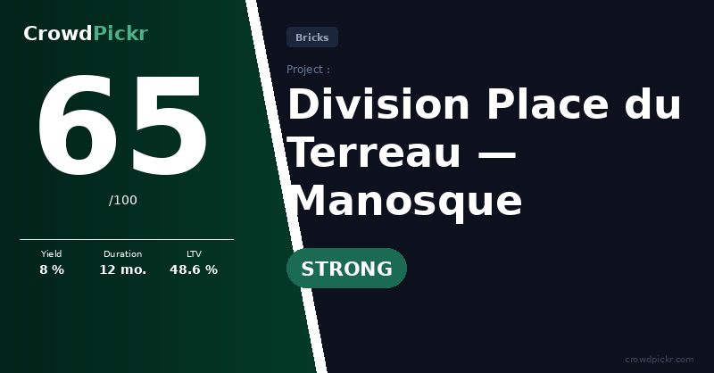 Score card — Division Place du Terreau — Manosque