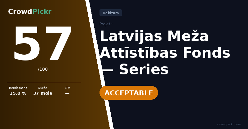 Score card — SIA Latvijas Meža Attīstības Fonds — Series LV0000112993