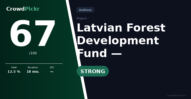 Score card — Latvian Forest Development Fund — LV0000112233