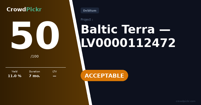 Score card — Baltic Terra — LV0000112472