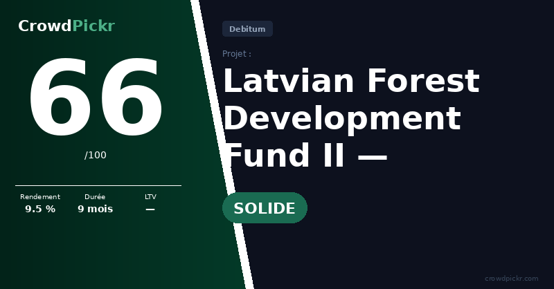 Score card — Latvian Forest Development Fund II — LV0000113041