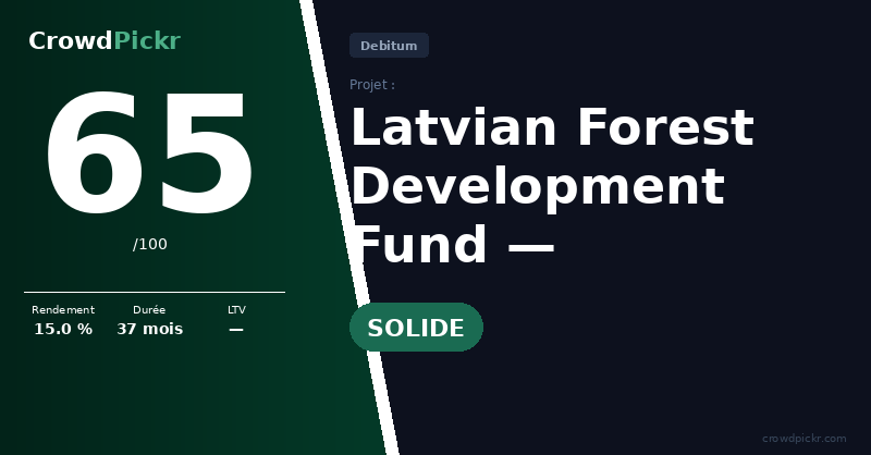 Score card — Latvian Forest Development Fund — LV0000113009
