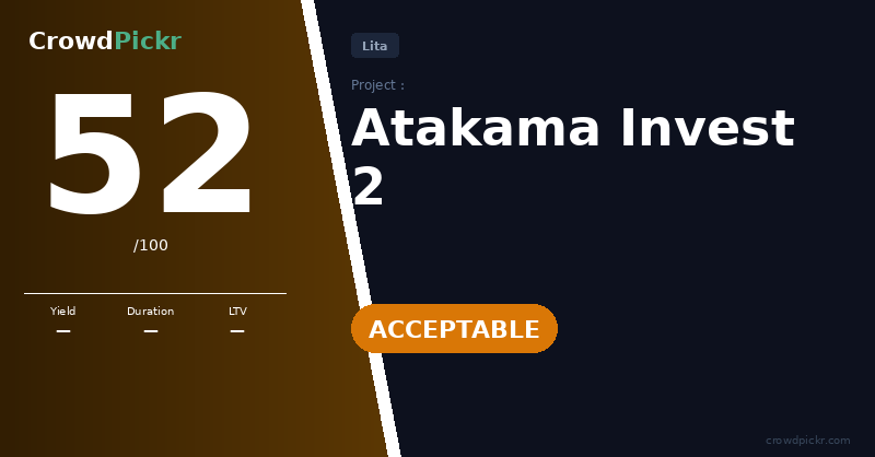 Score card — Atakama Invest 2