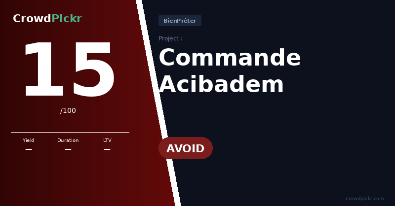 Score card — Non communiqué