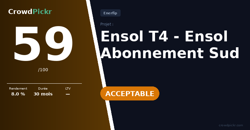 Score card — Ensol T4