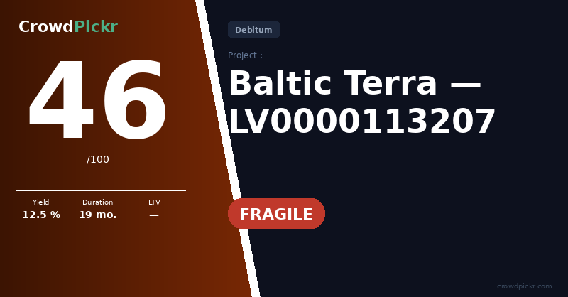 Score card — Baltic Terra — LV0000113207