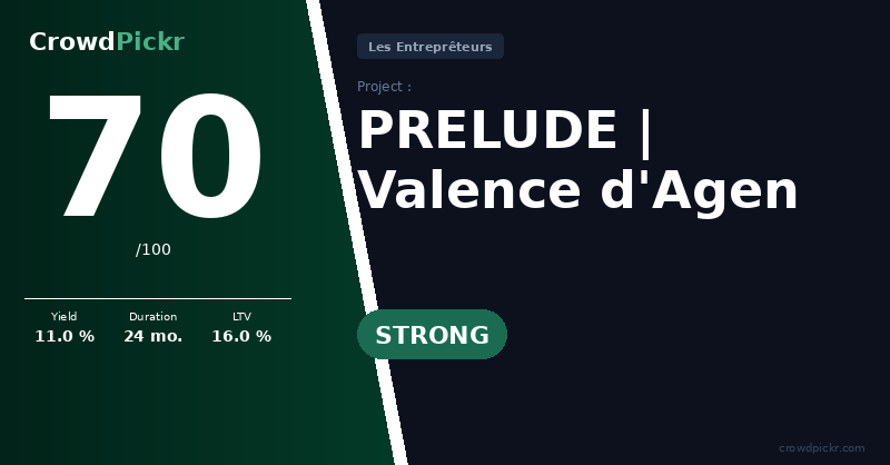 Score card — PRELUDE | Valence d'Agen