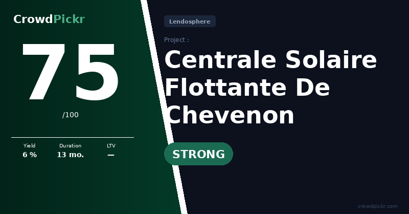 Score card — Centrale Solaire Flottante De Chevenon