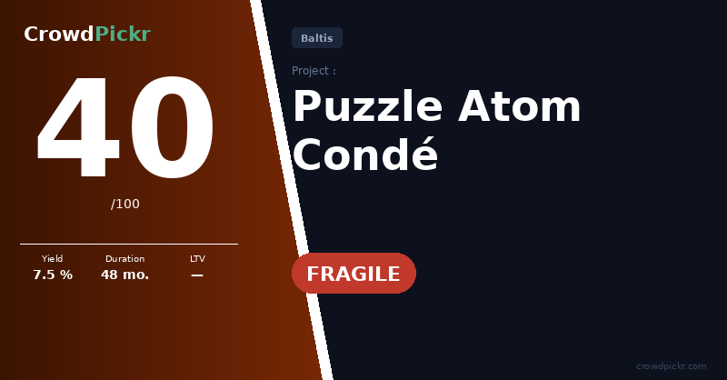 Score card — Puzzle Atom Condé
