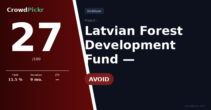 Score card — Latvian Forest Development Fund — LV0000113652