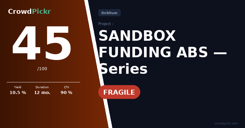 Score card — DN Funding Zeta – ABS LV0000111425 (Sandbox Funding, monthly)