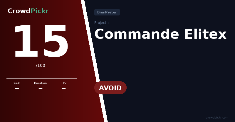 Score card — Commande Elitex