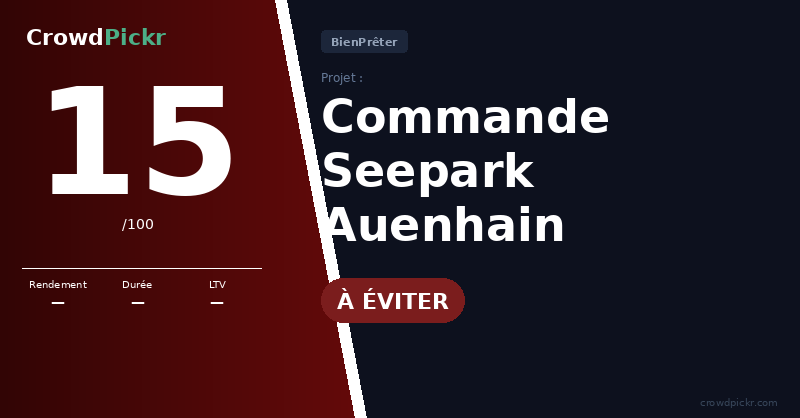 Score card — Non communiqué